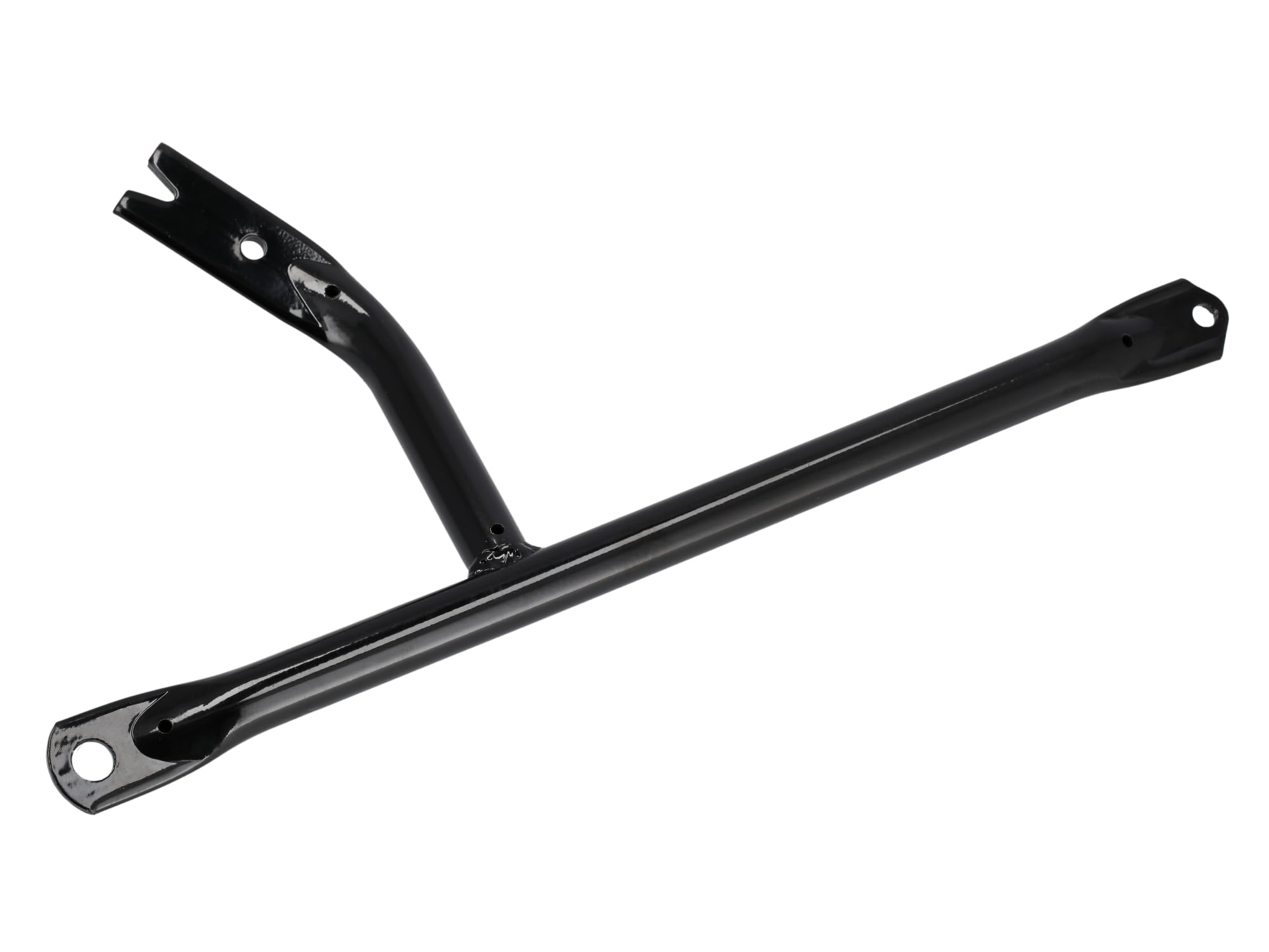 Set: Obergurtstützstrebe rechts und Links, Schwarz, für Soziusfußrasten - für Simson S50, S51, S53, S70, S83