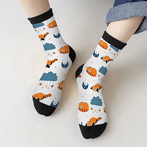 Image of Crew Socks for Woman Size 6-8 Tropical Wildlife Bright Teal Girls Socks