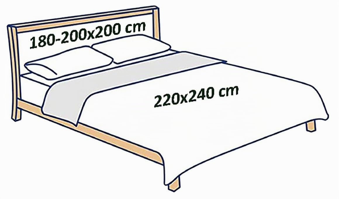 Delindo Lifestyle Copriletto Riviera Blu Maritim, Copriletto Matrimoniale Trapuntato, 220 x 240 cm