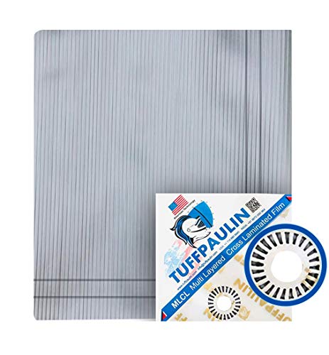 Image of TUFFPAULIN 18FT X 15FT 200 GSM Silver Super Heavy Duty Tarpaulin Tirpal Tadpatri Tharpai Thadika, Reinforced Eyelets, UV Resistant, Waterproof, 6 Layer MLCL 3D Rib Technology-1 No.