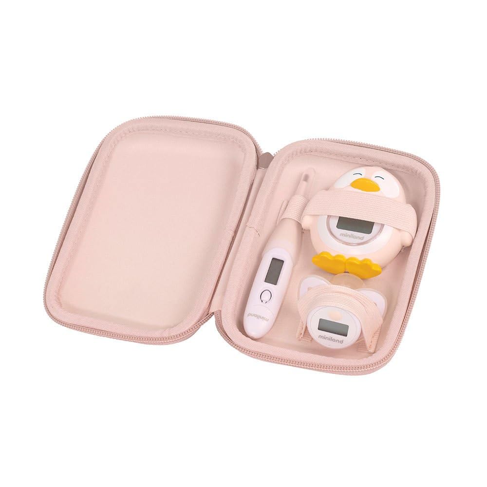 Miniland Thermokit Dolce Candy - Jeu de 3 thermomètres bébé dans trousse pratique