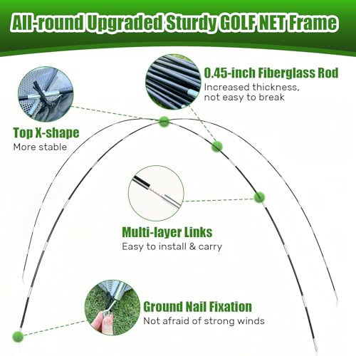 MFNMFN Golf Net with Practice Mat