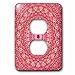 3dRose Colorful geometrical circular floral mosaic pattern... - Light Switch Covers (lsp-377790-6)