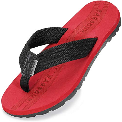 Image of Eagsouni Mens Womens Flip Flops Beach Thong Sandals | Unisex Comfortable Walking Thong Sandals，Beach Pool Water Slip On Indoor Outdoor