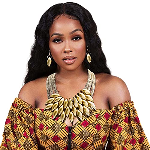 Barode African Bib Choker Necklaces Gold Statement Necklace Collar Chunky Choker National Tribal Necklace Jewelry For Women And Girls (Gold) #TOP5
