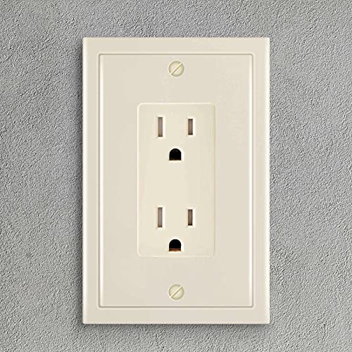 image for Henne Bery Modern Edge Decorative Wall Plate Switch Plate Outlet Cover