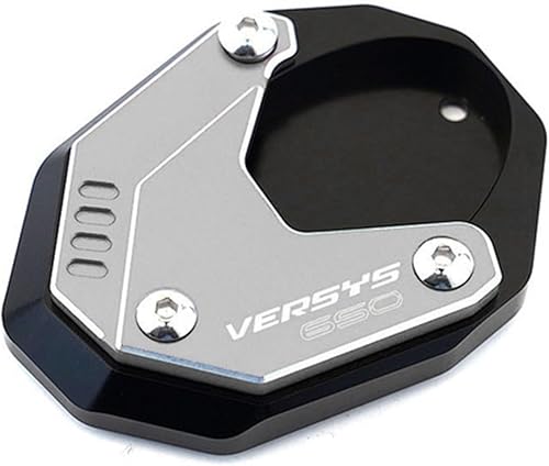 CNC aluminio for Kawasaki Versys650 Versys 650 2010-2022 Motorcycle Kickstand Foot Side Stand Enlarger Pad Keychain (Color  Grey) disponible en Yaxa Peru