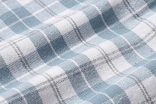 Kids Button-Down Plaid Shirts Long Sleeve Collar Cotton Loose Shirts Toddler Boys Fall Casual Lightweight Tops3