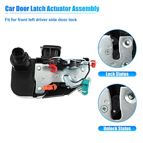 Image of X AUTOHAUX Front Left Side Power Door Lock Latch Actuator Motor Latch for Dodge for Ram 1500 2500 3500 1997-2001 55076291 55076291AB Door Lock Latch Actuator Replace Door Latch Assembly Motor