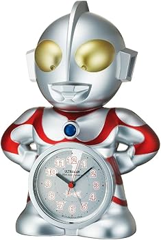 Seiko Clock, Alarm Clock, Table Clock, Character Ultraman, 55th