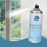 Glass Frosted Spray Paint Translucent 16oz, Frosted Paint for Windows Privacy Glass Frosting for Home Bathroom Door Kitchen and Office Window Frosting, Peep-Proof & UV Blocking Anti-Glare