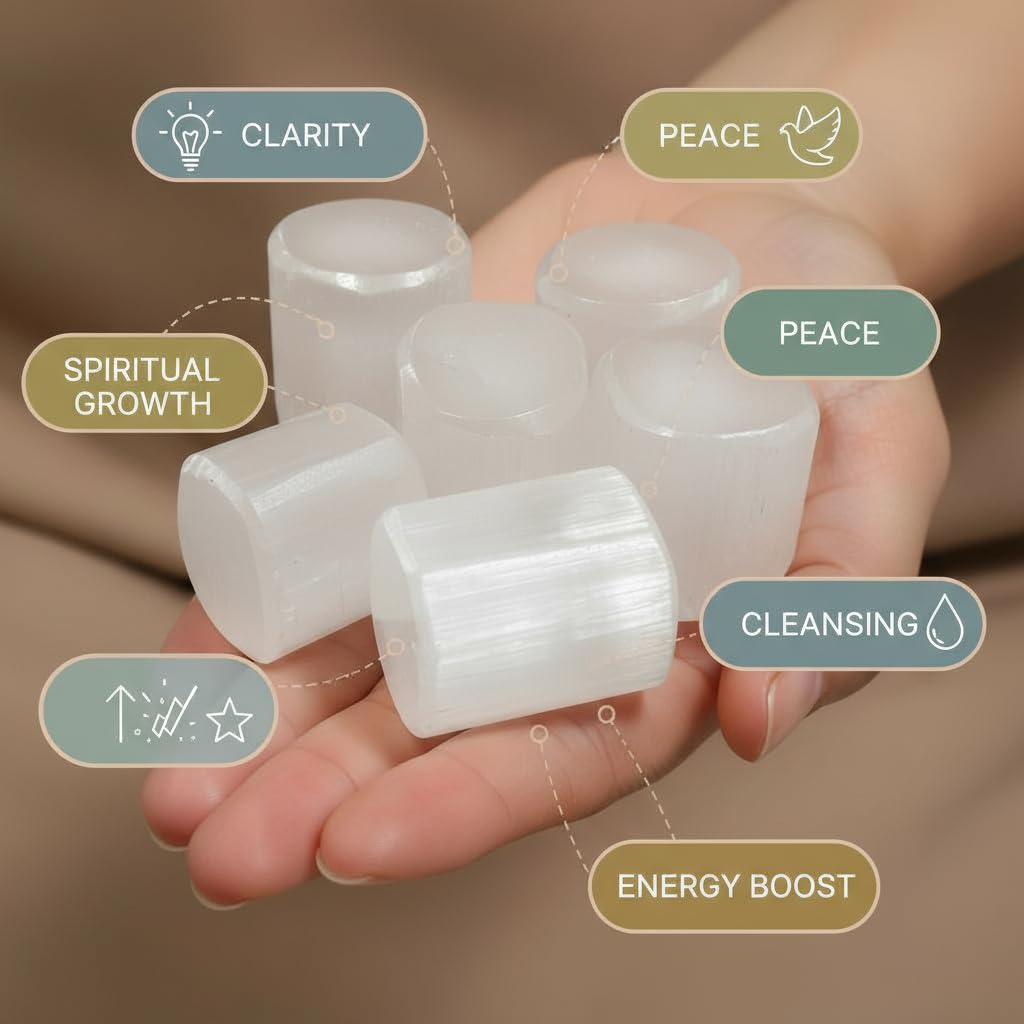 Crystal Stone Set - Rose Quartz, Citrine & More -5 Crystal Stone Set - Rose Quartz, Citrine & More -5