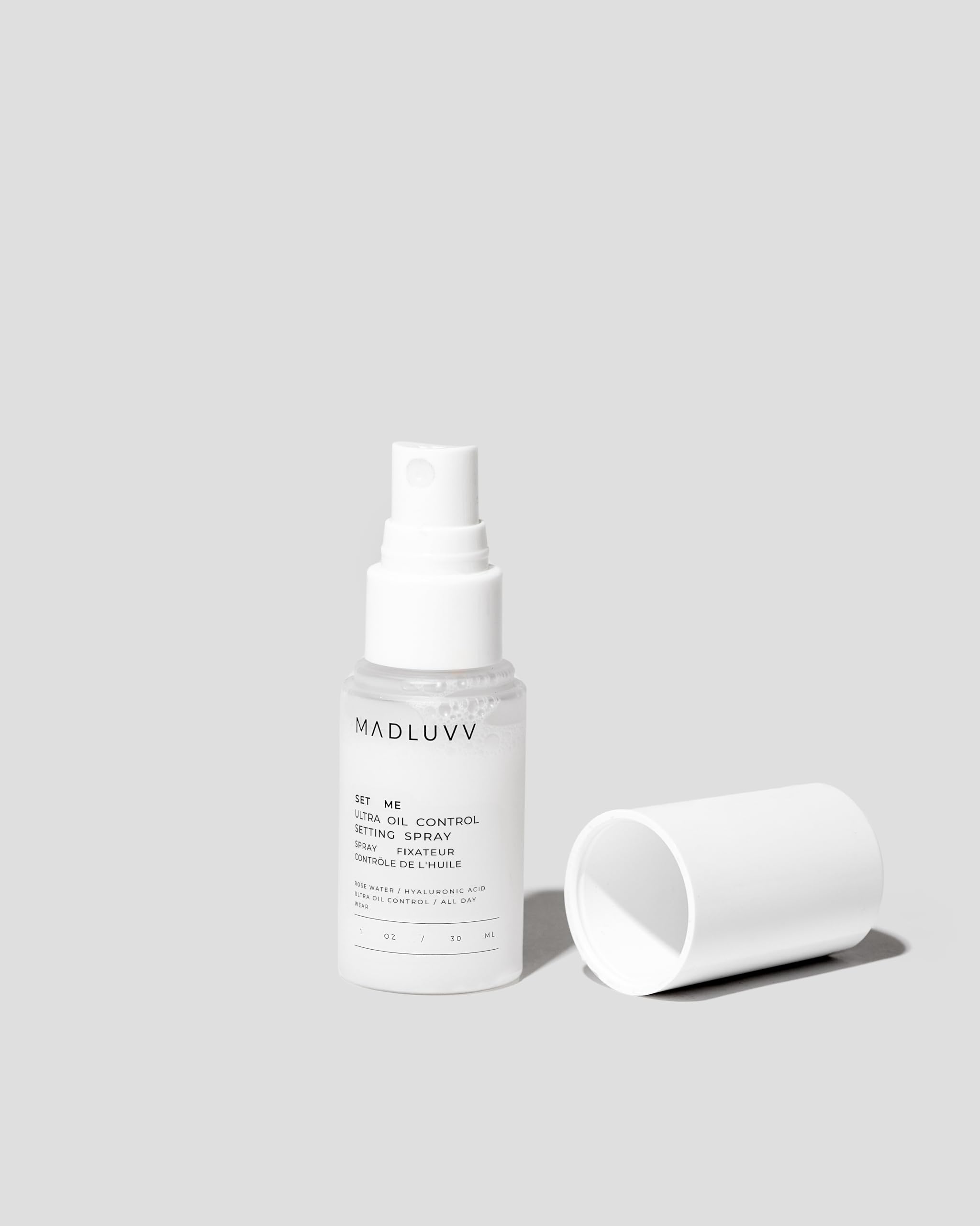 MADLUVVSet Me Oil Control Makeup Setting Spray, Long Lasting Oil & Shine Control with a Mattifying Finish – 1oz. Mini