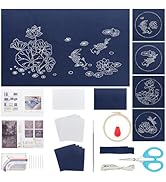 FREEBLOSS Sashiko Set - Komplett-Set Für Japanische Stickerei