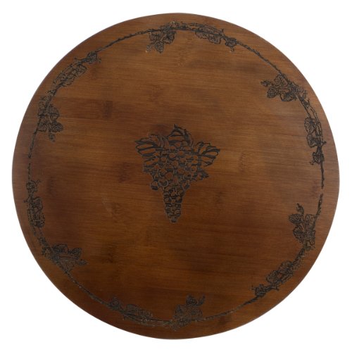 Thirstystone Bamboo Lazy Susan, Grapes