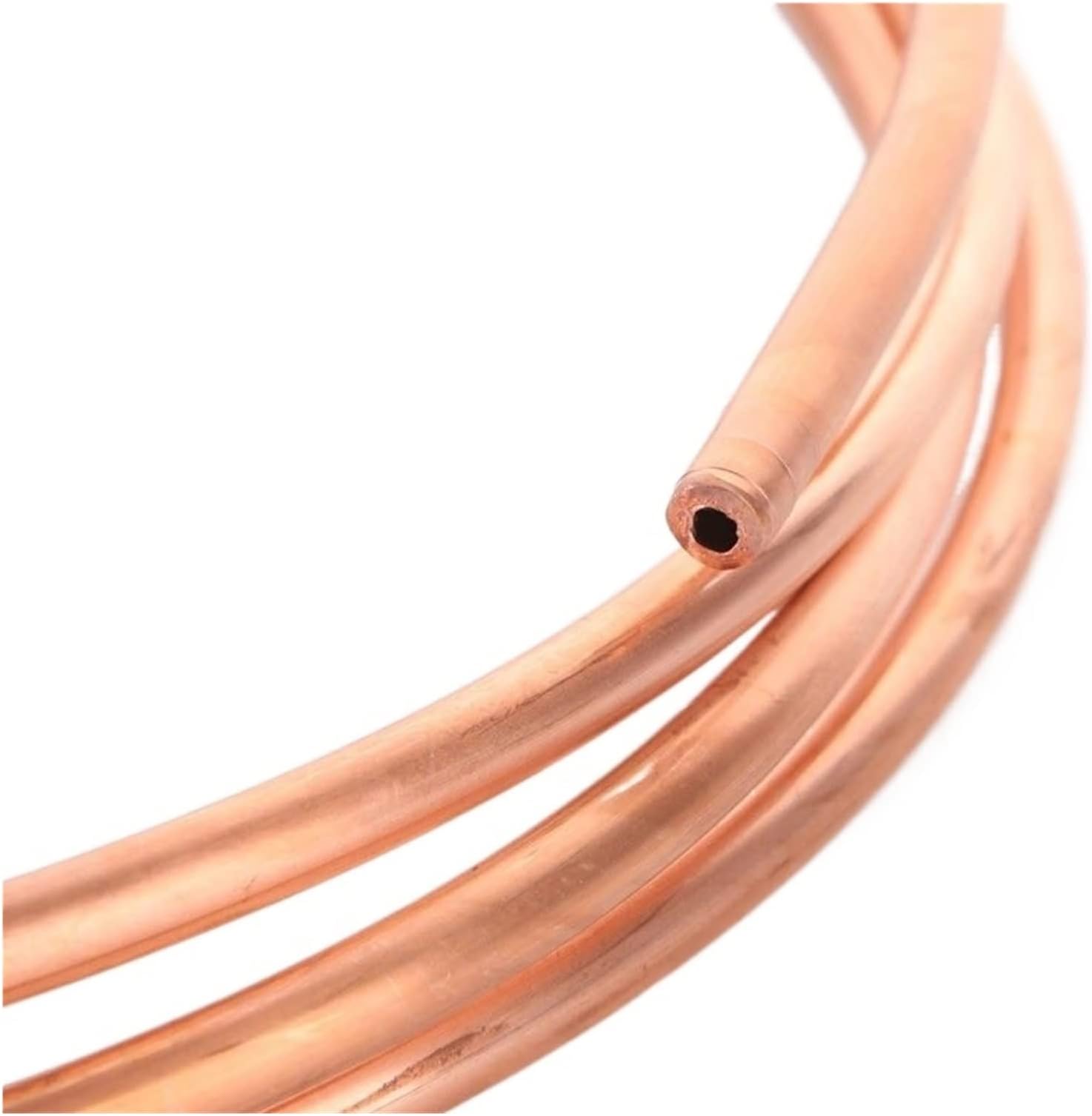 99.9% Soft Copper Tube Copper Coil 2/3/4/6/8/10/12/16/19/22mm Air Conditioning Pipe Red Copper for Air Conditioning (Size : 1Meter, Color : 4x0.5mm)