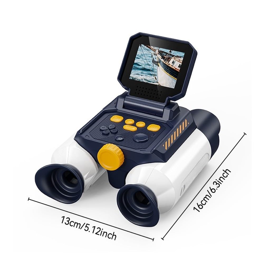 Binocolo digitale LCD da 2,4 pollici con fotocamera per adulti, 12 x 32, registratore video e foto (48 MP, 2,5 K) per bird watching, caccia, concerti e trasmissioni sportive