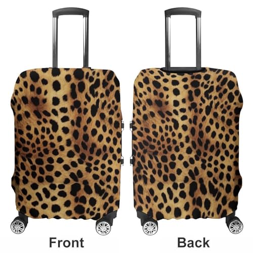 Leopard Animal Print Luggage Cover Elastic Suitcase Protector Case Anti-Scratch Washable Baggage Covers Protector For Traveling, Aircraft Consignment S3