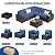 JOYURE 6 Pieces Patio Furniture Set, Outdoor Sofa with Waterproof Cushions, Rattan L Shaped Patio Couch & Coffee Table, Modern Outdoor Furniture for Backyard, Deck, Balcony – Navy