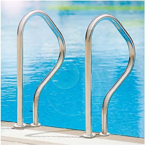 Barandal para escalera de piscina en acero inoxidable 304 miniatura 1