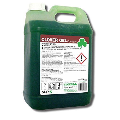 Clover Chemicals 105 Clover Gel Contract Pine Floor Gel, 5 L, Pack of 2