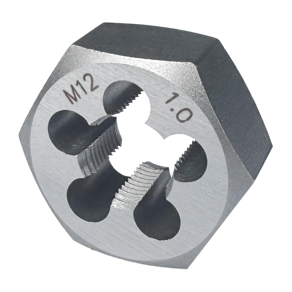 Yamesh M12 x 1.0 Hex Die Rethreading Die Thread Die Carton Steel For Right Hand — image 1