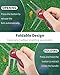 GreenHaven 2 Pack Golf Divot Repair Tool for Golfers Foldable Metal Green Tool with Magnetic Putt Alignment Ball Marker Pop-up Fork Tine with Sturdy Aluminum Alloy Handle, Red