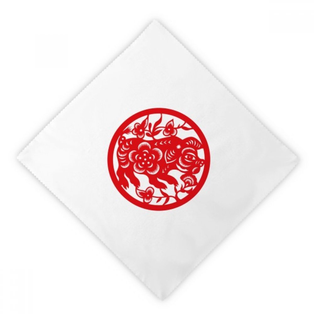 Servilletas de tela para banquetes y cenas familiares con motivo de cerdo, 2pcs