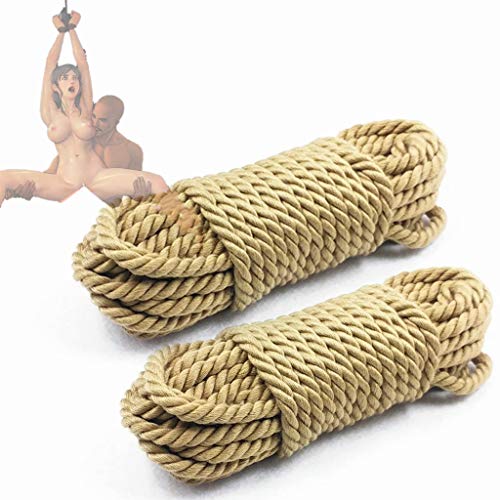 2Packing de Chanvre Corde Douce Multifonctionnel, adapted pour Les Hommes et Les Femmes