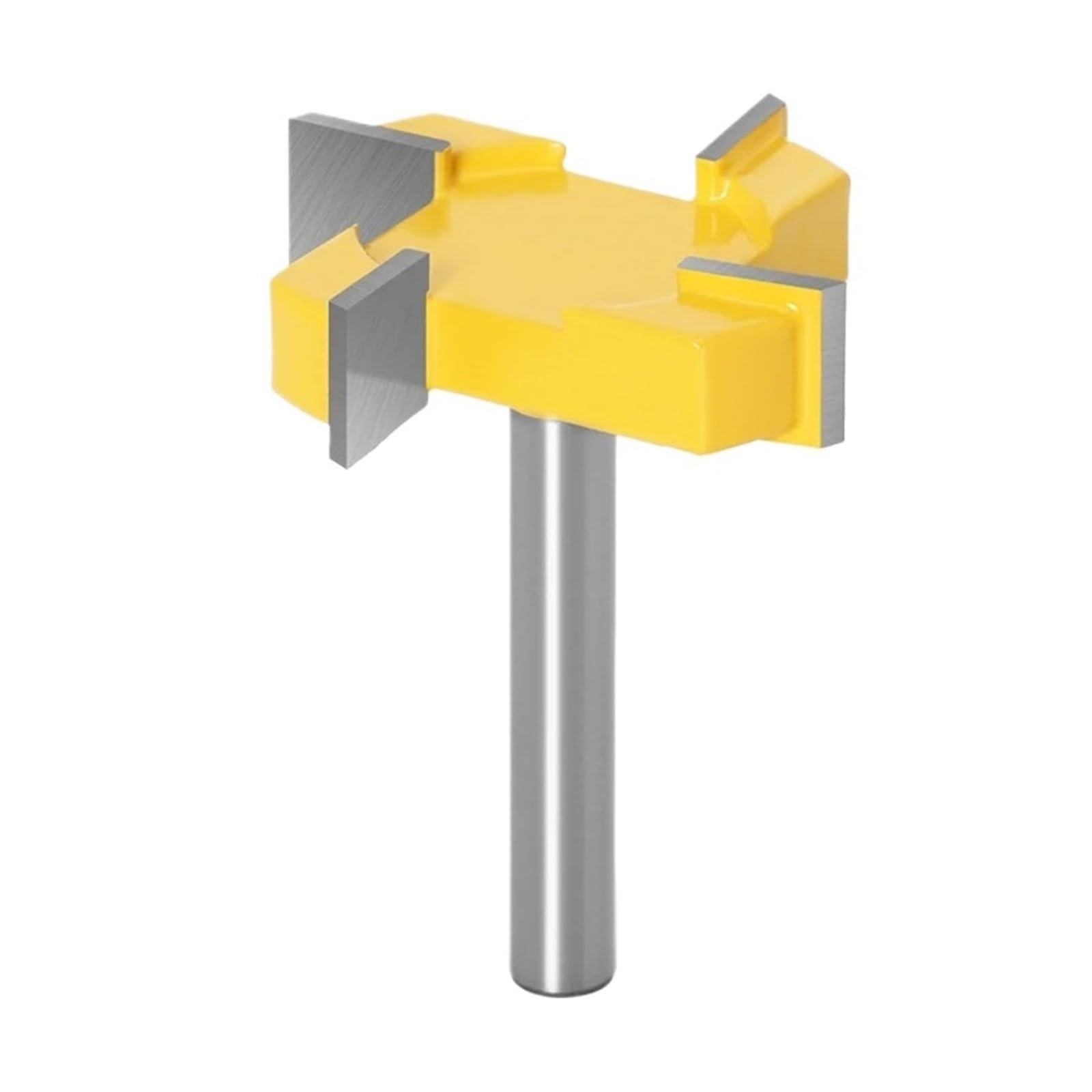 Punta for fresa con scanalatura a T a 4 bordi, 1 pezzo, gambo 6/8/12 mm for fresatura della lavorazione del legno(Z4-12X50.8X12.7)