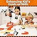 KidBloom Toddler Tool Set, Kids Tool Set with Toy Drill, Tools for Kids with Tool Box and Vest, Toys for 3 Year Old Boys