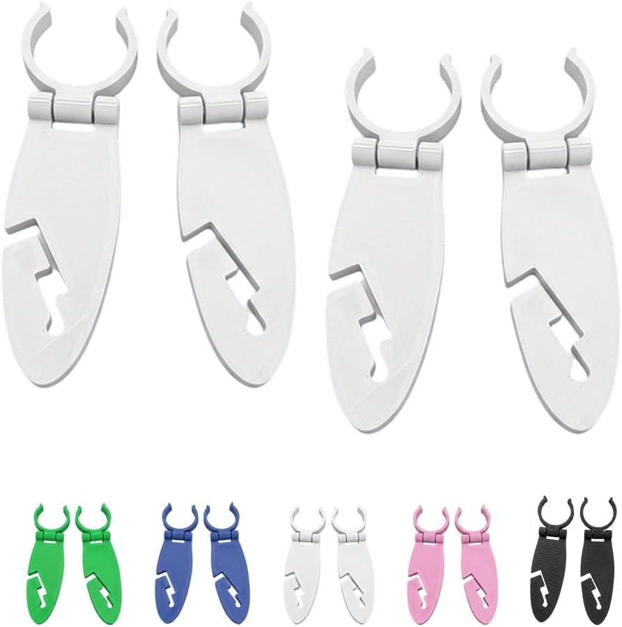 Sup Paddle Holder Clip, 4 Pack Plastic Kayak Paddle Clip, Universal Paddleboard Oar Fixing Clamp Accessory For Stand Up Paddle Board Kayak Canoe, Multiple Colors Available, Kayak Accessories