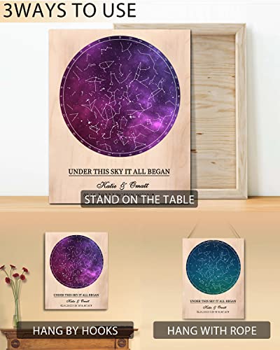 Bohva-Gifts-for-Girlfriend-Anniversary-Wedding-Gift-for-Her-Valentines-Couples-Engagement-Birthday-Gift-for-Wife-Personalized-Gift-for-Women-Custom-Star-Map-the-Night-Sky-Print-On-Wood