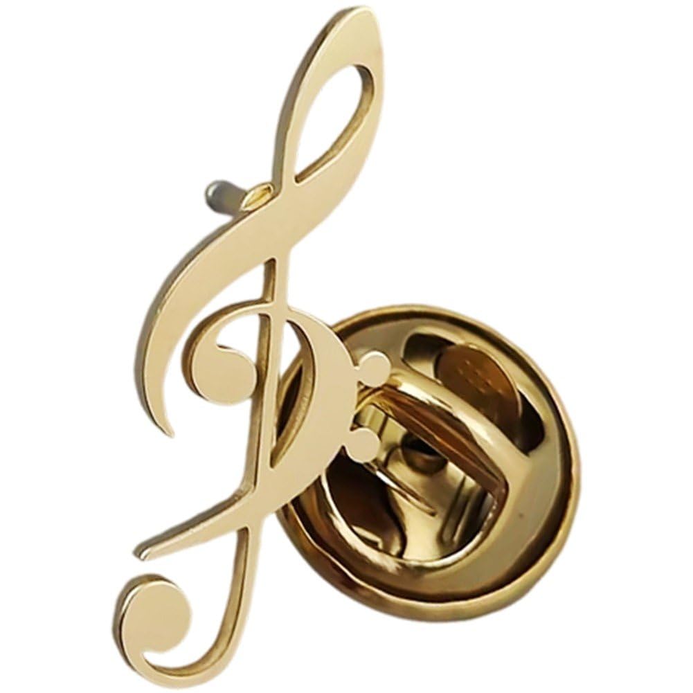 Sslvya Note Brooch Pin for Women Men Elegant Musical Lapel Pin Corsage for Scarf Dress Suit Shirt Bag Hat Accessories Jewelry Gifts