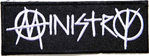 MINISTRY Punk Rock Heavy Metal Music Band Logo Jacket T shirt Patch Sew Iron on Embroidered Symbol Badge Cloth Sign Costume By Prinya Shop