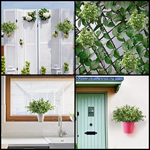 BELLE VOUS 6 Pack Plastic Artificial Faux Hanging Plants - Outdoor/Indoor Fake Greenery Pearl Grass Flowers for Home, Garden, Vine Wall Basket, Bushes/Shrubs, Wedding Garland and Office Decor - Cosy Home Interiors BELLE VOUS 6 Pack Plastic Artificial Faux Hanging Plants - Outdoor/Indoor Fake Greenery Pearl Grass Flowers for Home, Garden, Vine Wall Basket, Bushes/Shrubs, Wedding Garland and Office Decor - Image 7