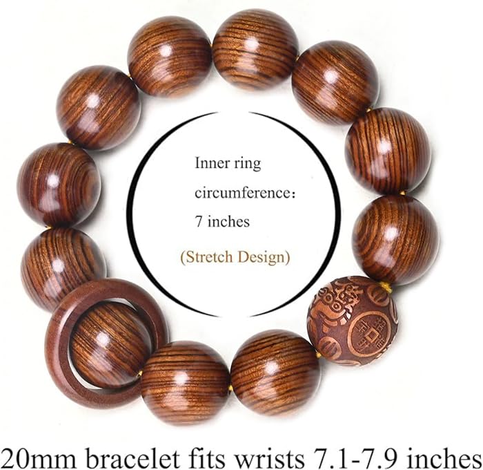 Image of Prayer Bead bracelet Mala Beaded Bracelets for Men Women 12 /15MM