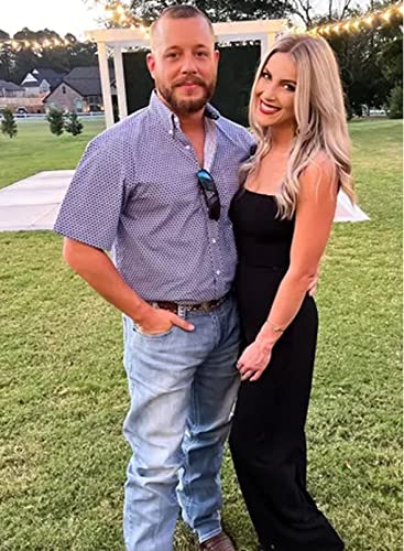 Happy Sailed Jumpsuits For Women Dressy Summer Sleeveless Squre Neck Dressy Rompers Empire Waist Wide Leg Pants Jumpsuits Trendy Summer Outfits 2023 Black Medium #TOP6