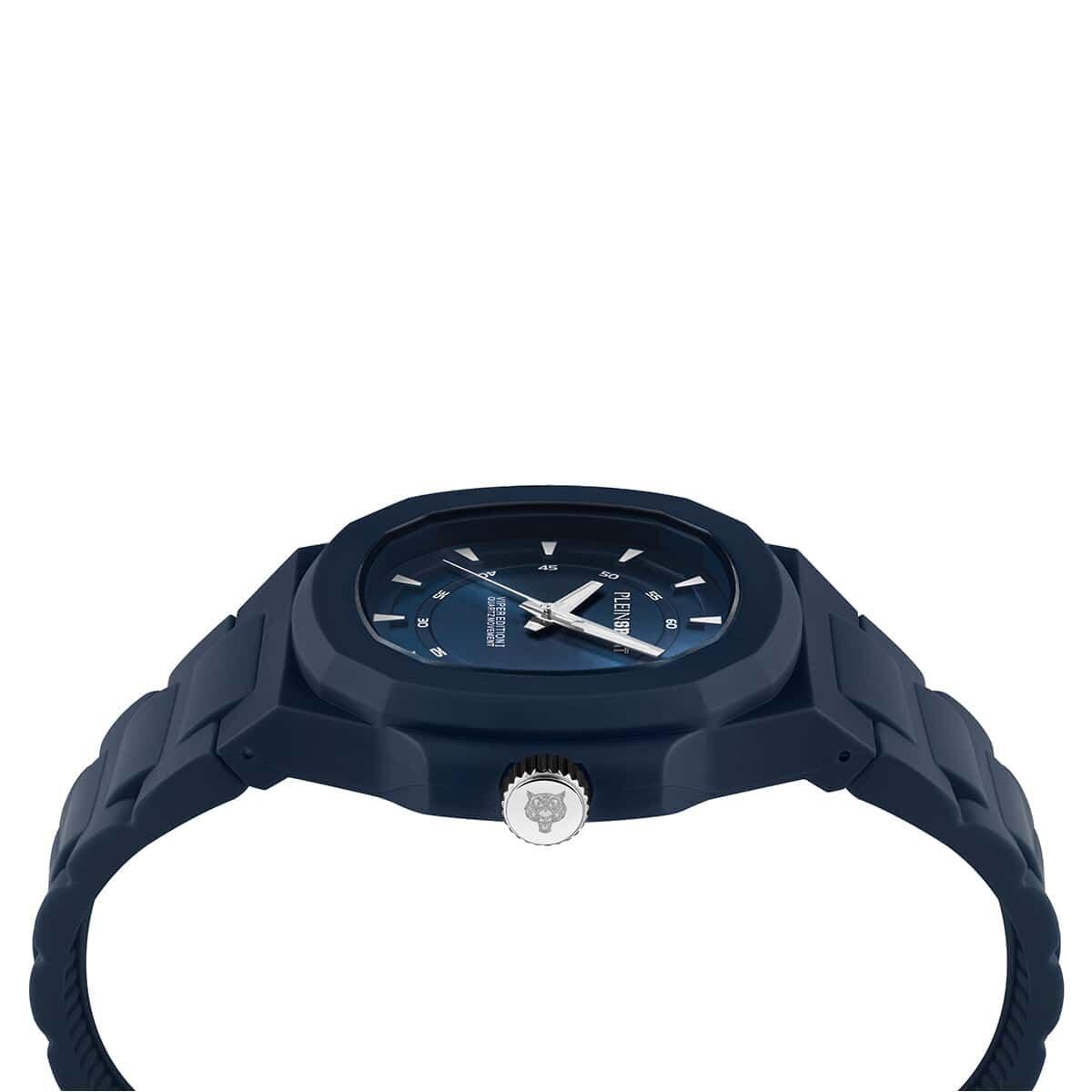 Plein Sport Unisex zegarek analogowy kwarcowy Viper Edition I niebieski PSOGA0125 silikon