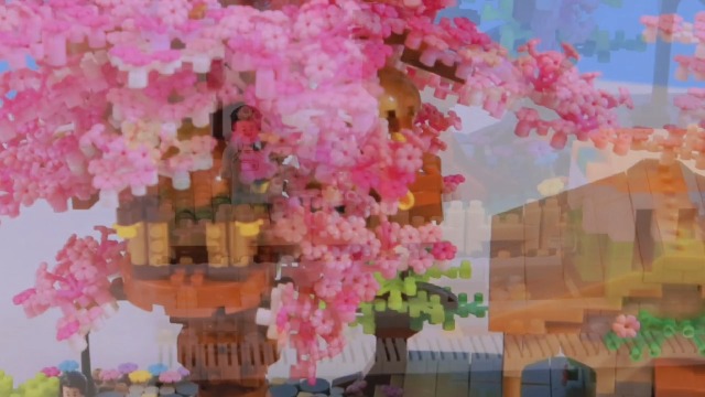 Watch Japanese Cherry Blossom TreeHouse Station Micro Building