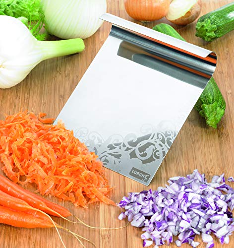 Foto von Lurch 210160 Kochschaufel/Gemüseschaufel/Küchenspachtel aus Edelstahl, 16 x 14 cm