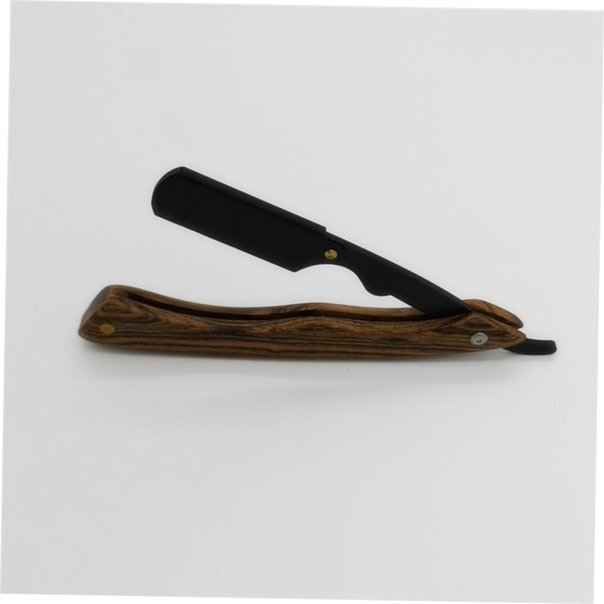 MERRYHAPY Metal Shaving Razor Manual Razor for Men Classic Barber Knife Holder for Beard Sideburns Short Fine Hair Portable Space-saving