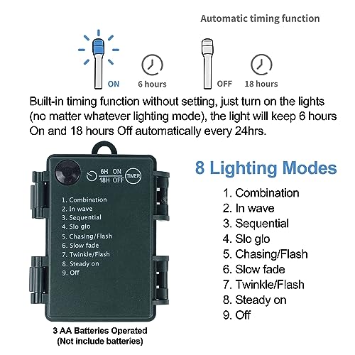 Juegoal 24 Inch Mini Christmas Tree, Table Top Artificial Christmas Trees With 50 Led Lights, Tree Topper, Red Berries #TOP5