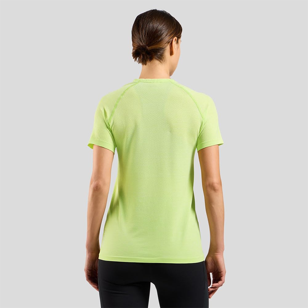 Odlo Odlo Laufshirt Damen Kurzarm Essential Seamless I Sport Shirt I Sport Oberteil I Fitness Shirt Maglietta Donna (Pacco da 1)
