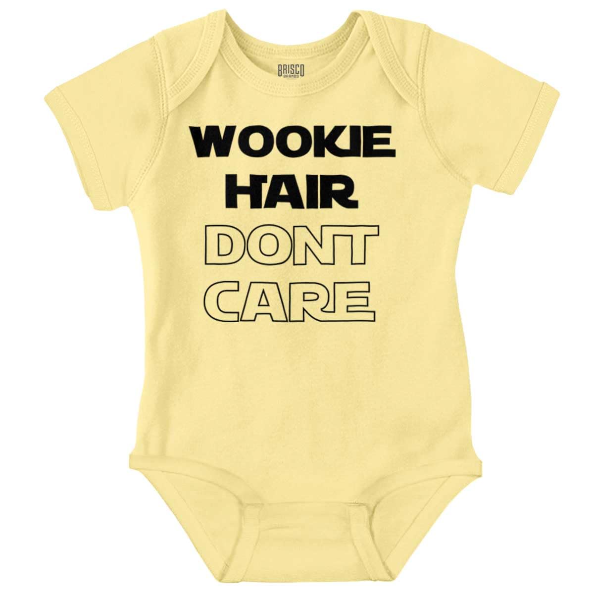 Brisco Brands Wookie Hair Dont Care Dark Galaxy Baby Romper Boys or Girls