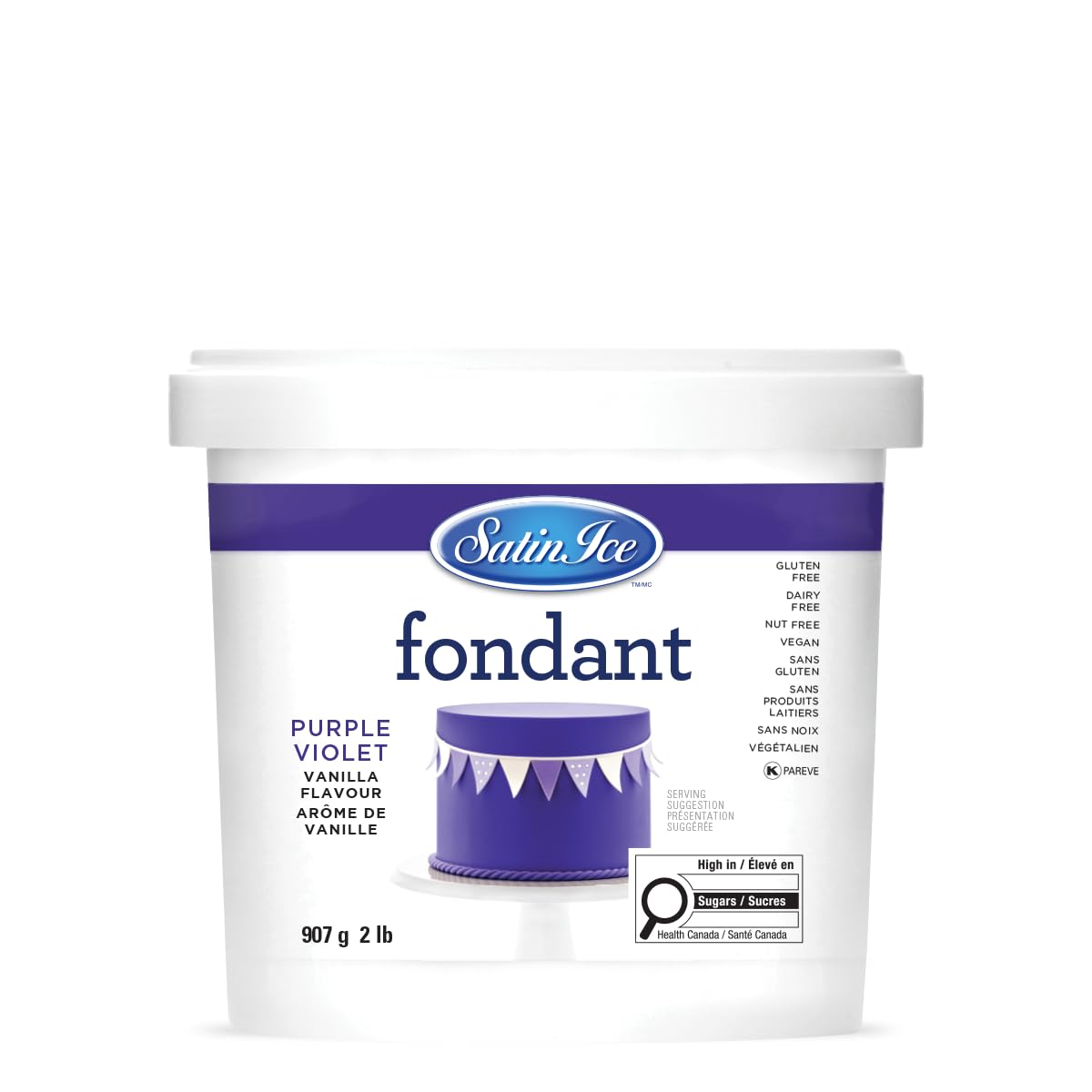 Satin Ice Black Fondant, Vanilla, 1 Kilogram — view 19
