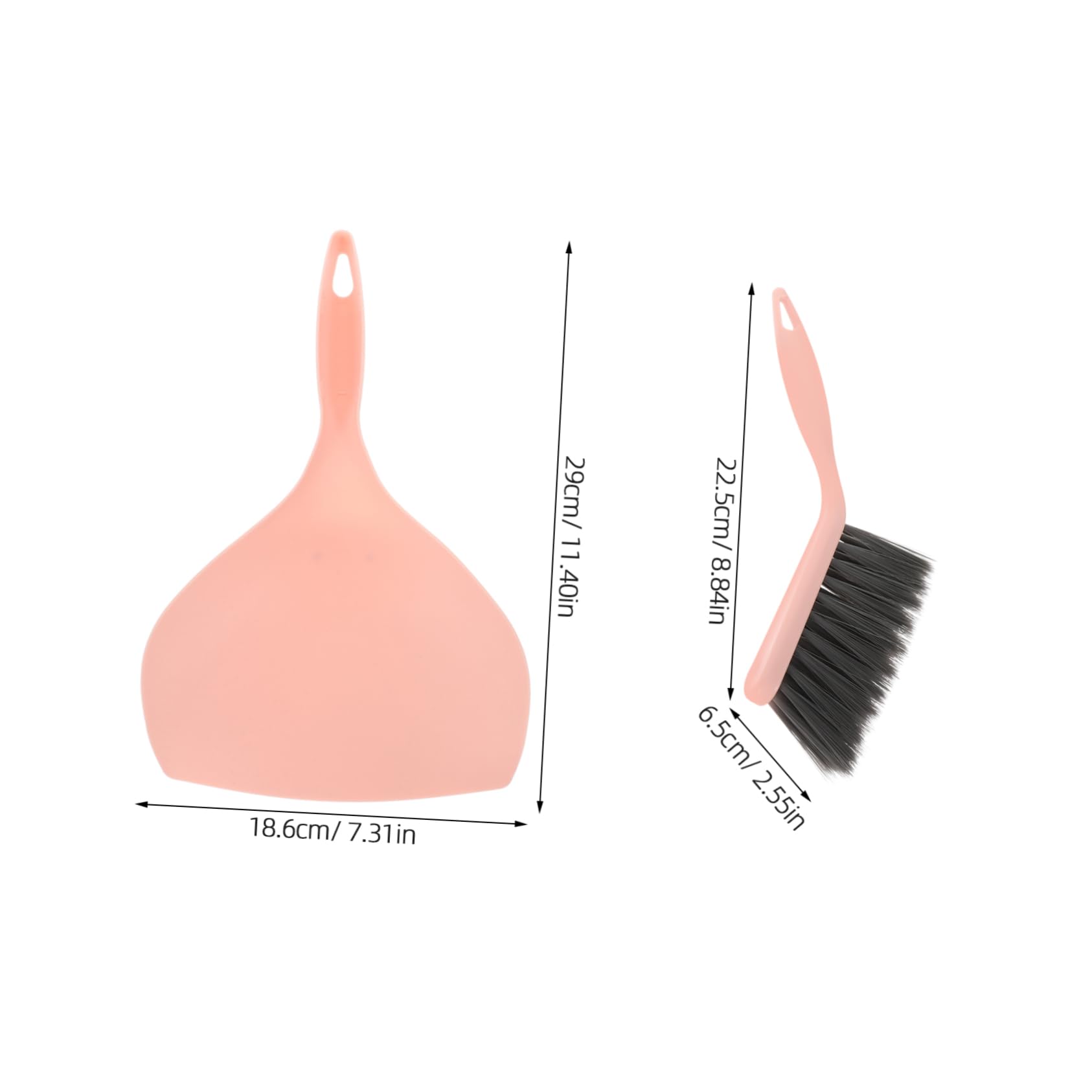 IWOWHERO 1Set Handheld Broom and Dustpan Compact Desk Cleaner Brush for Home Office Lightweight Detailing Cleaning Tool for Tabletop Keyboard