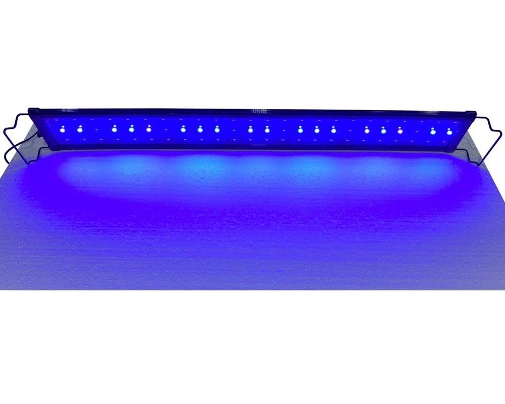 LAMPADA PLAFONIERA 120 CM 96 LED 120-140CM ACQUARIO LUCE BIANCA BLU PESCI PIANTE