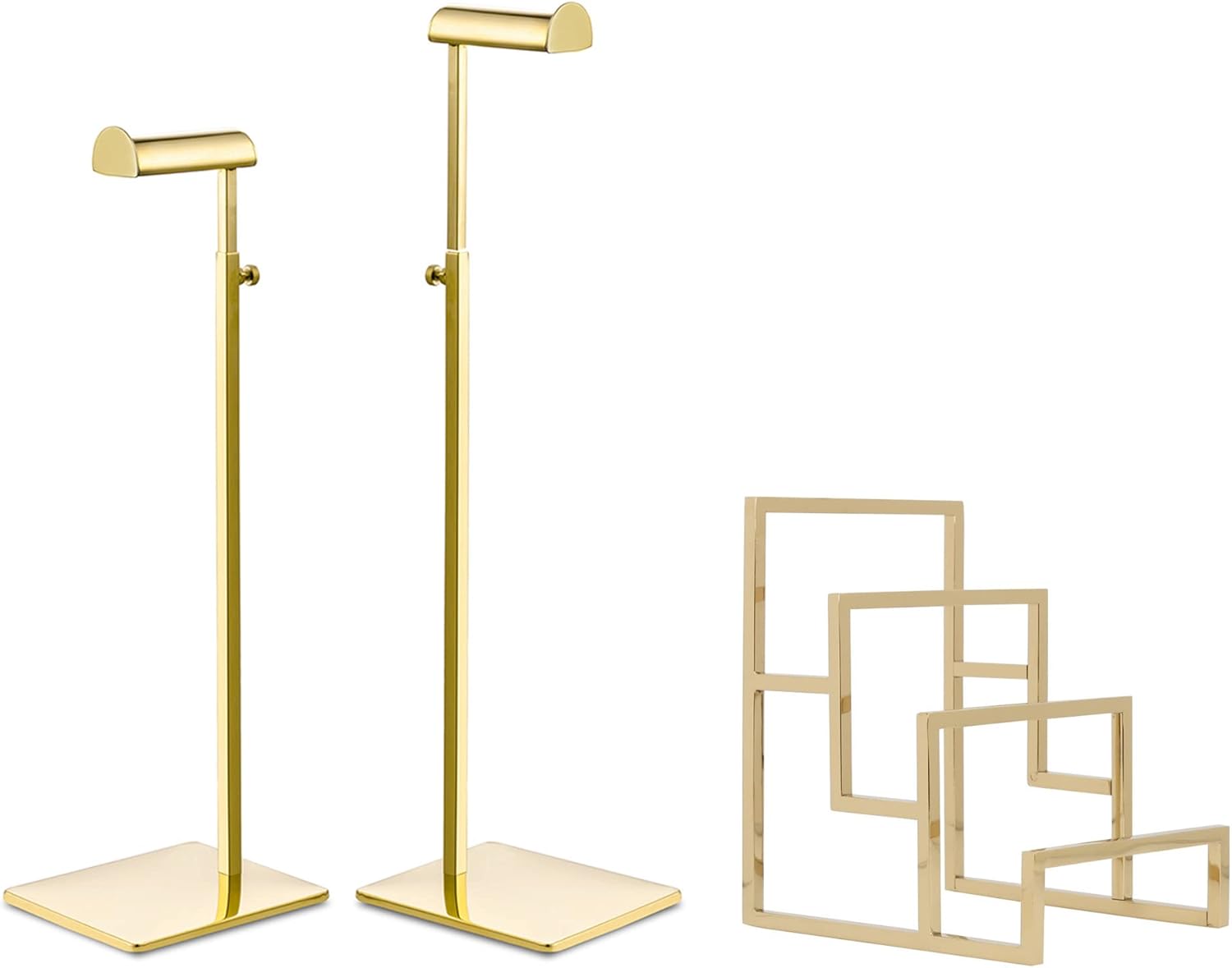 Elitnus Gold Purse Display Stand Set 2 Pieces Semicircle