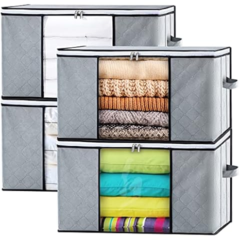GoMaihe Cajas Almacenaje Ropa 4 Piezas Cover